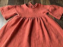 Detské oblečenie - Detské mušelínové šaty - 16586797_