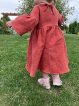 Detské oblečenie - Detské mušelínové šaty - 16586798_