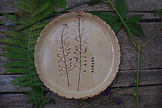 Nádoby - Keramický tanierik "nature" ("nature" 11.) - 16584755_