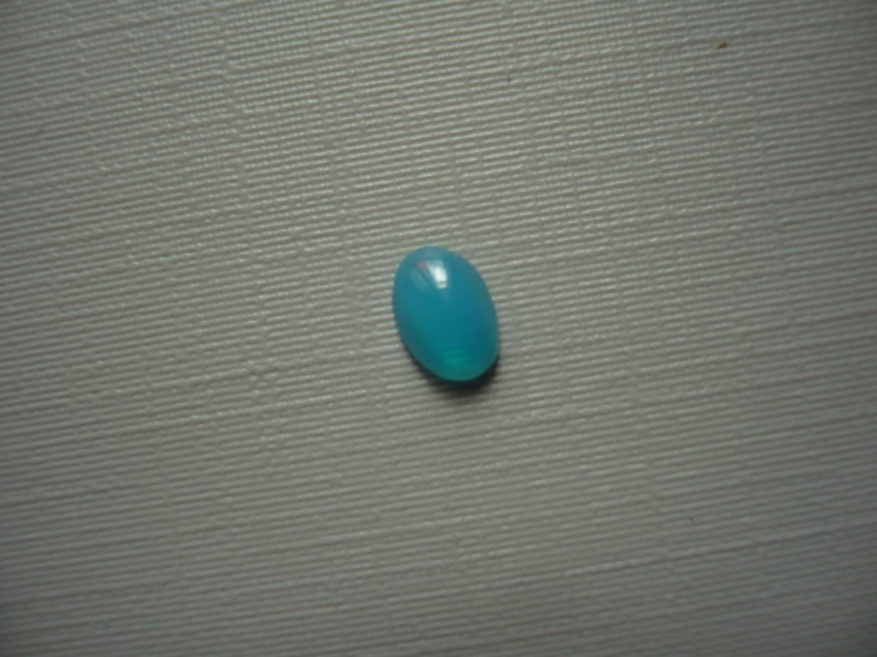 Kabošon - etiopský opál modrý 7 mm, č.47f