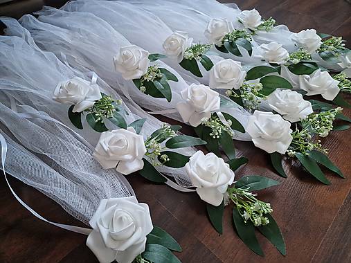 Dekorácie - Mašľa s vrbou a gypsomilkami - 16586722_