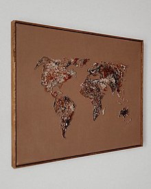 Obrazy - The World -Textured map - 16588406_