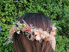 Ozdoby do vlasov - kvetinový hrebienok - 16588162_