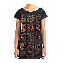 Topy, tričká, tielka - Dámské Etno šaty - 16590355_