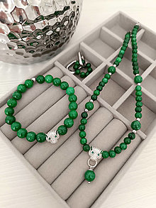 Sady šperkov - Set "Emerald Love" - 16590108_