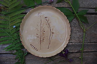 Nádoby - Keramický tanierik "nature" ("nature" 5.) - 16589553_