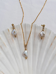Sady šperkov - Luna - sada šperkov z keshi perál - 16590427_