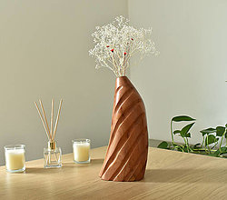 Dekorácie - Drevená váza Rani - 16589754_