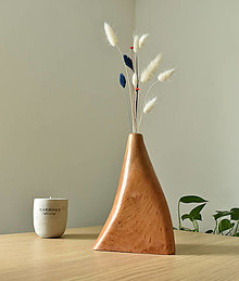 Dekorácie - Drevená váza Bia - 16590004_