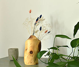 Dekorácie - Drevená váza Duo II - 16590179_