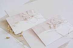 Papiernictvo - Svadobná obálka na peniaze - kvety na ružovej (Kvet) - 16593061_