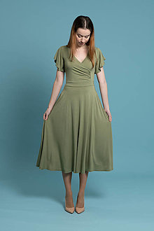 Šaty - Bambusové šaty svetlo zelené Amanda - 16592120_