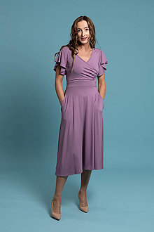 Šaty - Bambusové šaty fialové Amanda - 16592156_