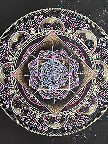 Obrazy - Mandala "polarity" - 16592657_