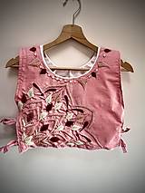 Vesty - Ružová vyšívaná vesta Mandala - 16591585_
