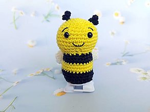 Hračky - Včielka na kľúčik (hýbe sa dopredu) - 16593690_