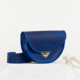 Kabelky - Kožená kabelka Daphne Raw (crazy modrá) - 16594114_