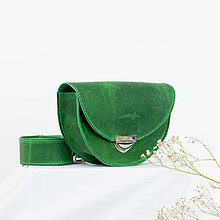 Kabelky - Kožená kabelka Daphne Raw (crazy zelená) - 16594124_