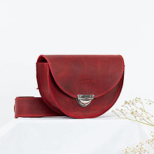 Kabelky - Kožená kabelka Daphne Raw (crazy červená) - 16594135_