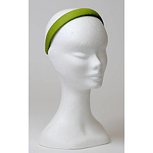Ozdoby do vlasov - Bavlnená čelenka - zelená olivová - 16595218_