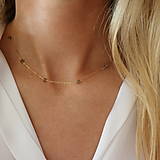 Náhrdelníky - Minimalistický náhrdelník s labradoritom (gold filled) - 16595351_