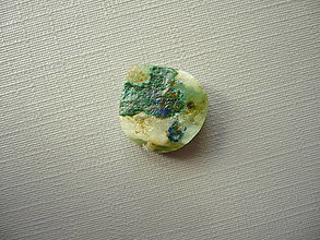 Minerály - Kabošon - azurit 14 mm, č.78f - 16595313_