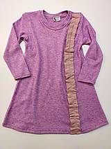 Detské oblečenie - Dětská svetrová šatovka růžová 98,104,116 - 16593986_