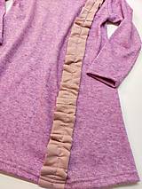 Detské oblečenie - Dětská svetrová šatovka růžová 98,104,116 - 16593987_