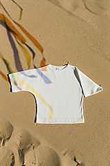 Detské oblečenie - Organic oversized vrúbkované tričko - 16594307_