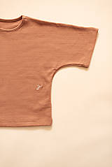 Detské oblečenie - Organic oversized vrúbkované tričko - 16594309_