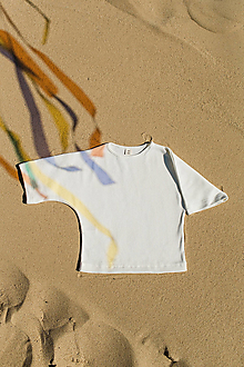 Detské oblečenie - Jeej DESIGN Organic oversized vrúbkované tričko - 16594307_