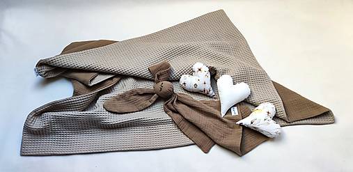 Detská deka Nr.564 (Deka vafle a mušelín)