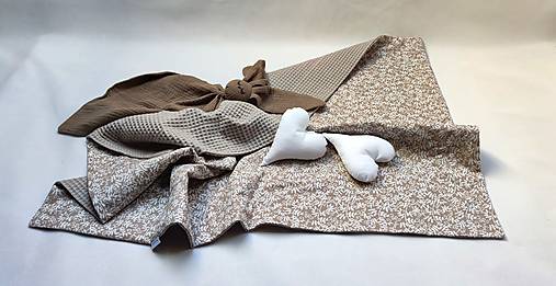 Detská deka Nr.564 (Deka vafle a bavlnená látka)