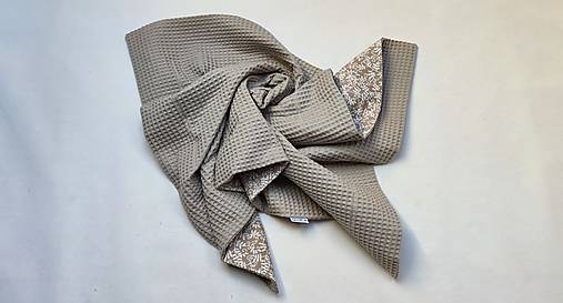 Detská deka Nr.564 (Deka vafle a bavlnená látka)