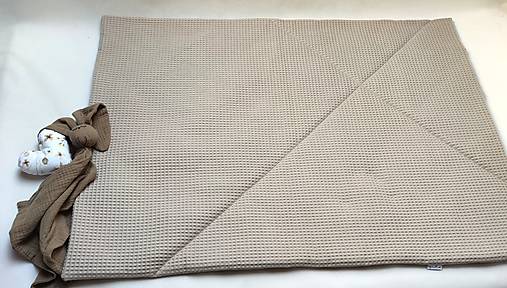 Detská deka Nr.564 (Deka vafle a mušelín, zateplená)