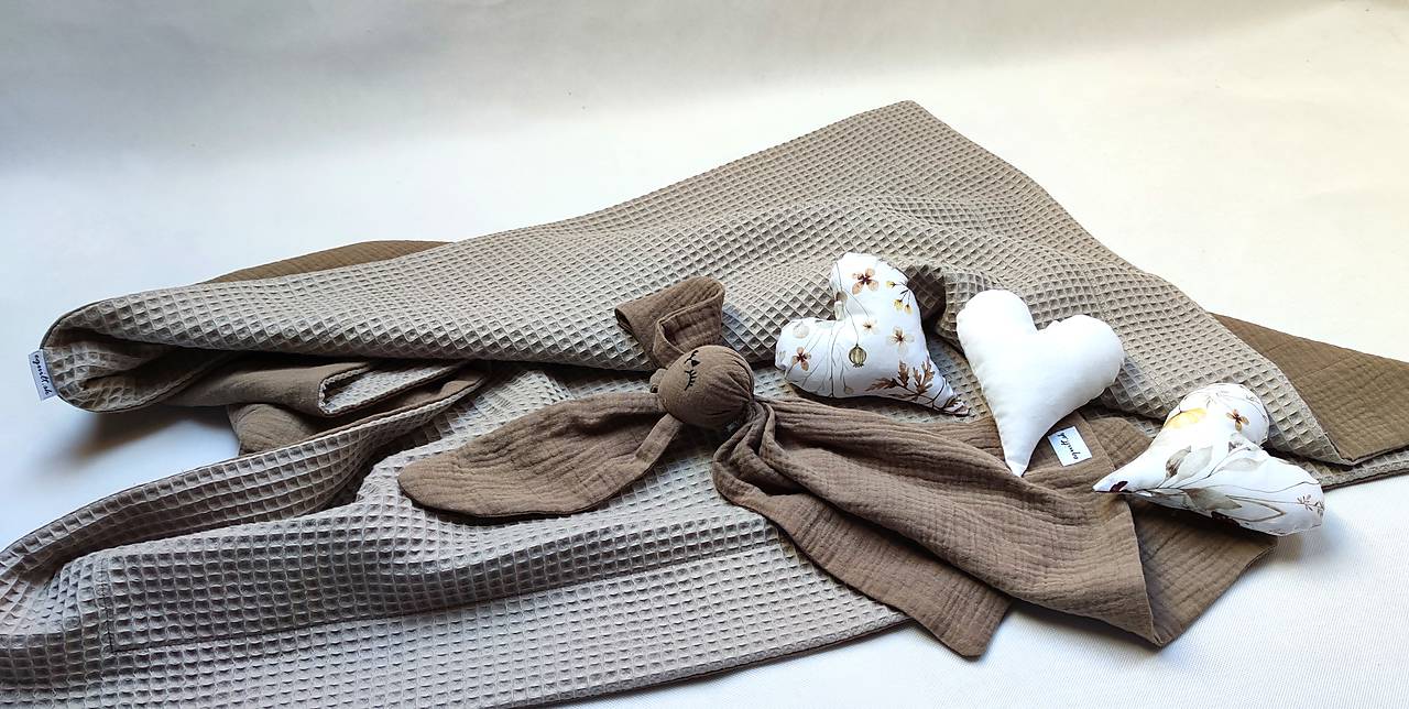 Detská deka Nr.564 (Deka vafle a mušelín)