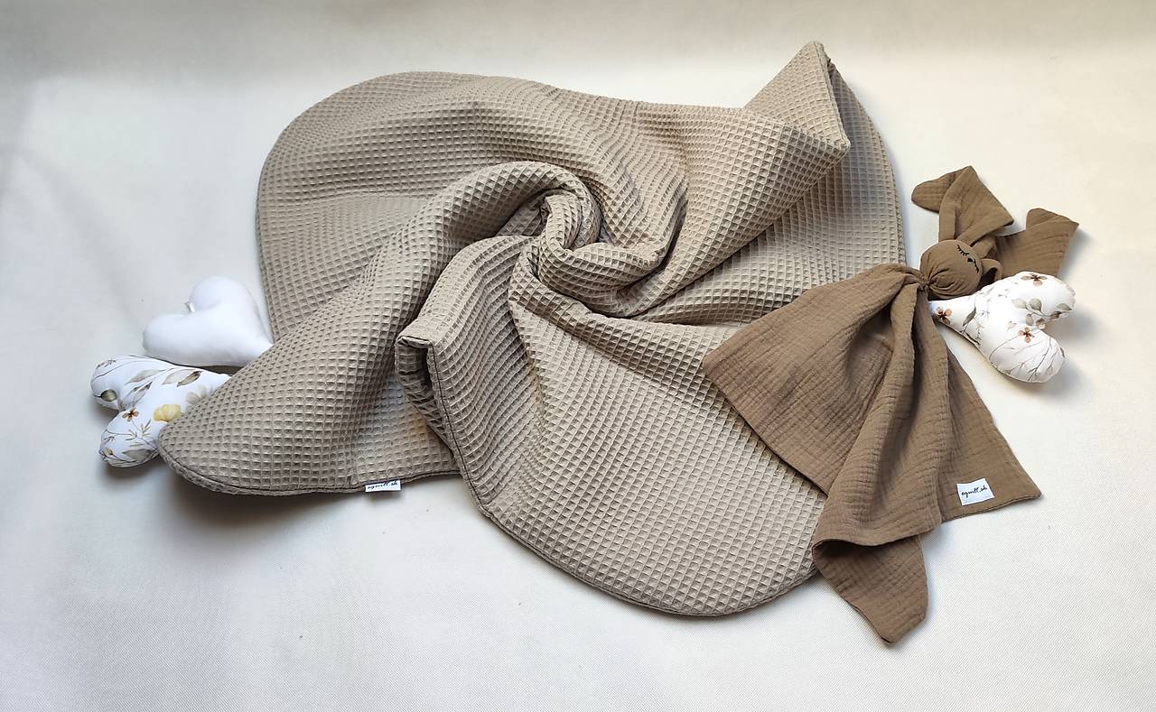 Detská deka Nr.564 (Deka vafle zateplená)