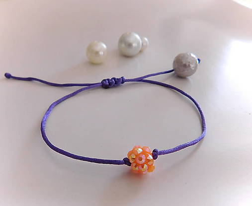 Náramky - šnúrkový náramok shamballa / darček k nákupuu - 16596039_