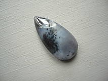 Minerály - Kabošon - dendritický opál 26 mm, č.6Af - 16596744_