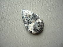 Minerály - Kabošon - dendritický opál 23 mm, č.7Af - 16596748_