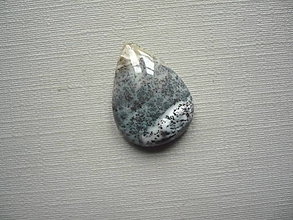 Minerály - Kabošon - dendritický opál 19 mm, č.17Af - 16596769_