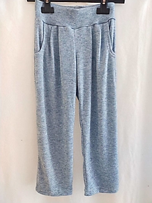 Detské oblečenie - Dětské svetrové kalhoty modré 110 - 16596906_