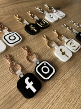 Kľúčenky - NFC kľúčenka Instagram Facebook - 16595711_