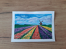 Papiernictvo - Pohľadnica Tulipánové pole - 16595823_