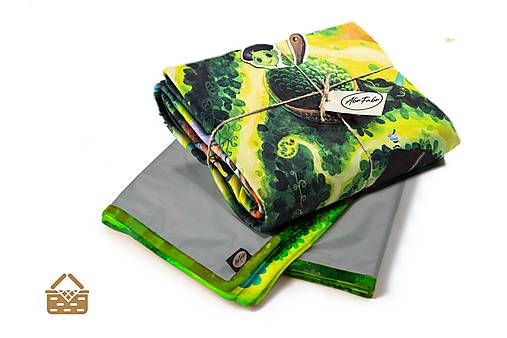 Detský textil - Deka - JANKO HRAŠKO, detská príbehová prikrývka (PIKNIK deka) - 16596649_