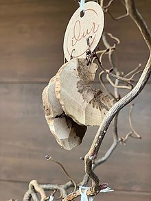Náušnice - Prírodné drevené náušnice z viniča - 16596552_