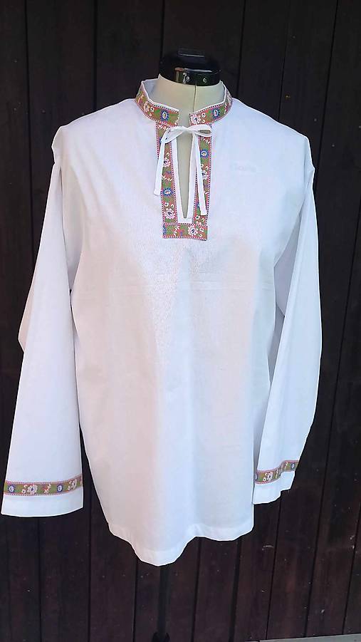 Pánske oblečenie - Folklórna košeľa - pánska - 16596634_