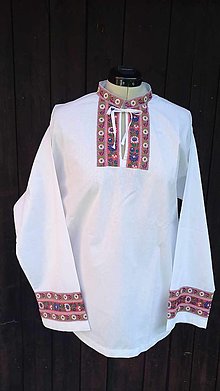 Pánske oblečenie - Pánska folklórna košeľa - 16596683_
