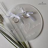 Prstene - Tanierik na svadobné prstienky - 020 - 16598092_