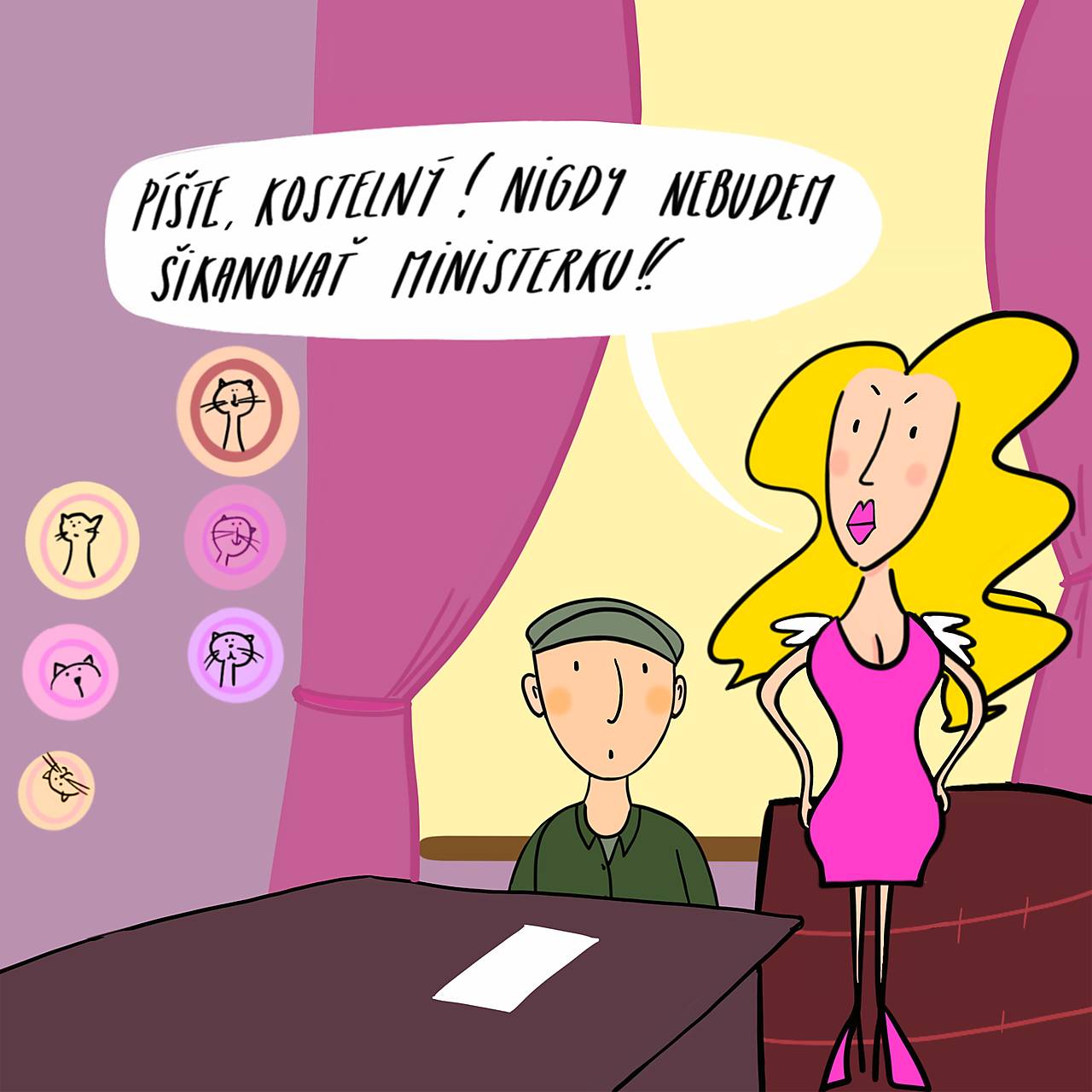 Šikana, Giclée art print 30x36